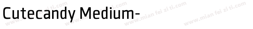 Cutecandy Medium字体转换
